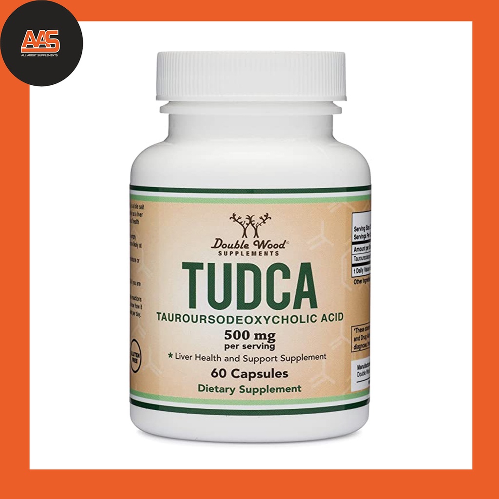 AMINO ACID - DOUBLE WOOD SUPPLEMENTS - TUDCA 500MG - 60 CAPSULES - Hỗ trợ giải độc bảo vệ gan - Từ Mỹ