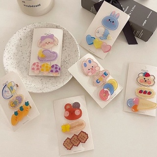 Combo kẹp tóc cute mùa hè Hàn Quốc