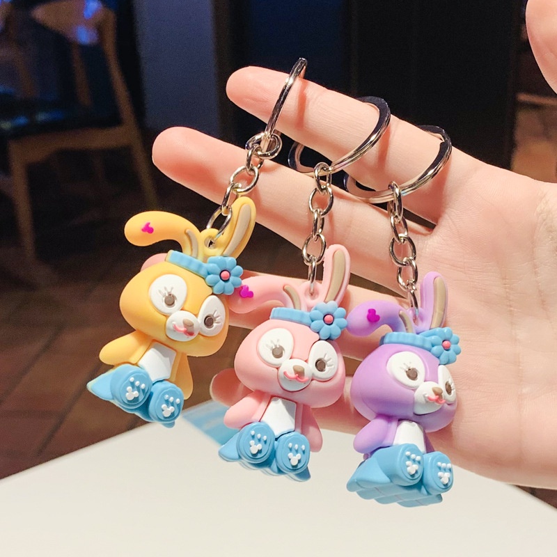 Móc Khóa Hình Vịt/Thỏ/Khủng Long Hoạt Hình Đáng Yêu