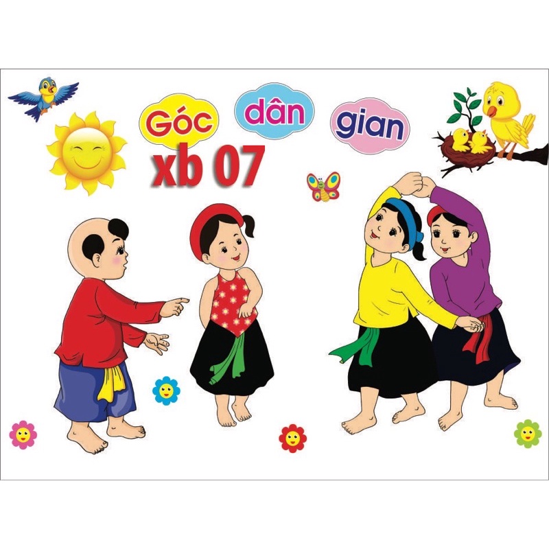 TRANH GÓC DECAN cắt sẵn - Trang trí mầm non