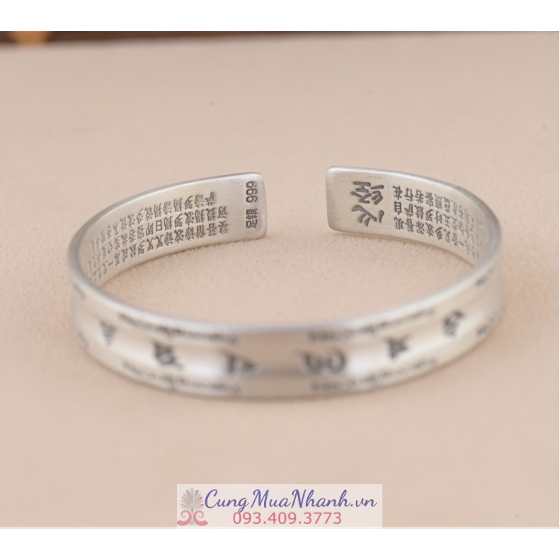 VÒNG TAY KHẮC OM MANI PADME HUM TÂY TẠNG - VT254