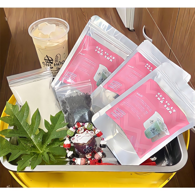 SET NGUYÊN LIỆU TRÀ SỮA [KHÔNG TRÂN CHÂU] PHÚC LONG - THÁI XANH - GẠO RANG - [10-30LY] | BigBuy360 - bigbuy360.vn