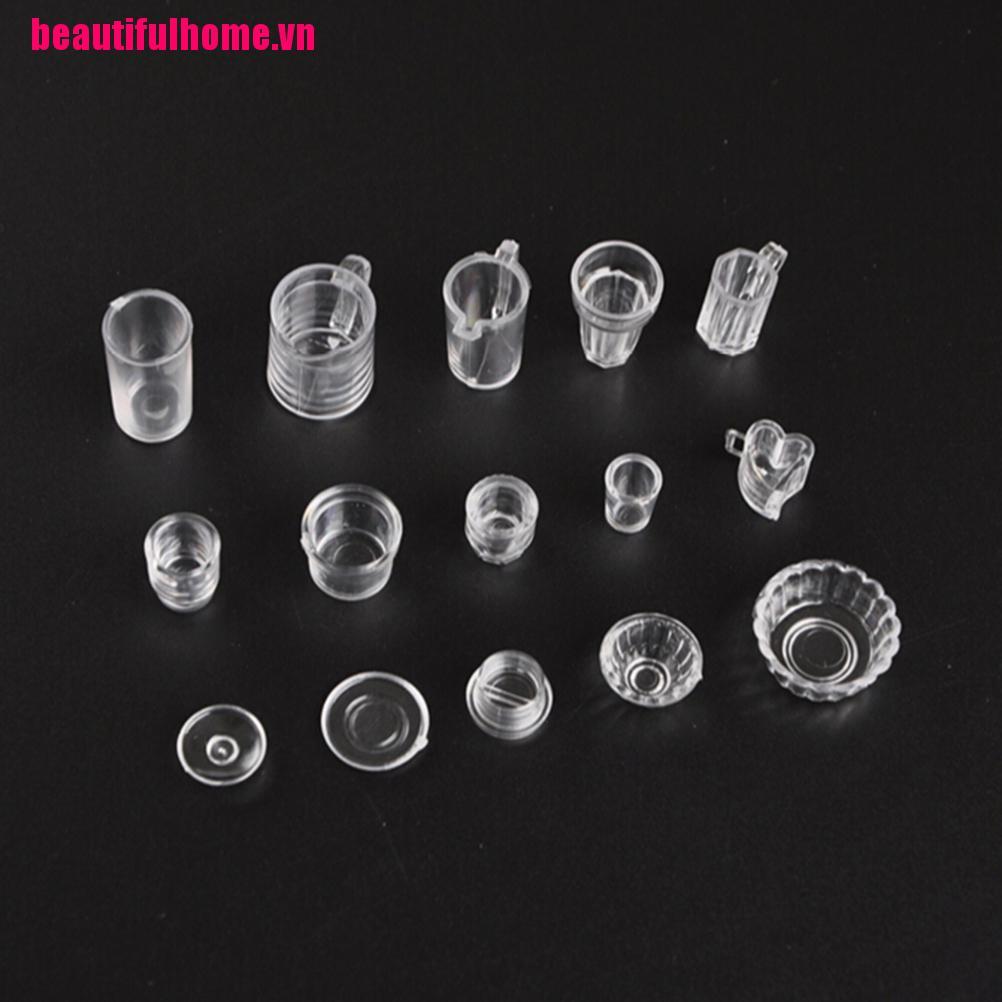 Bộ 15 Mô Hình Mini Trong Suốt Xinh Xắn
