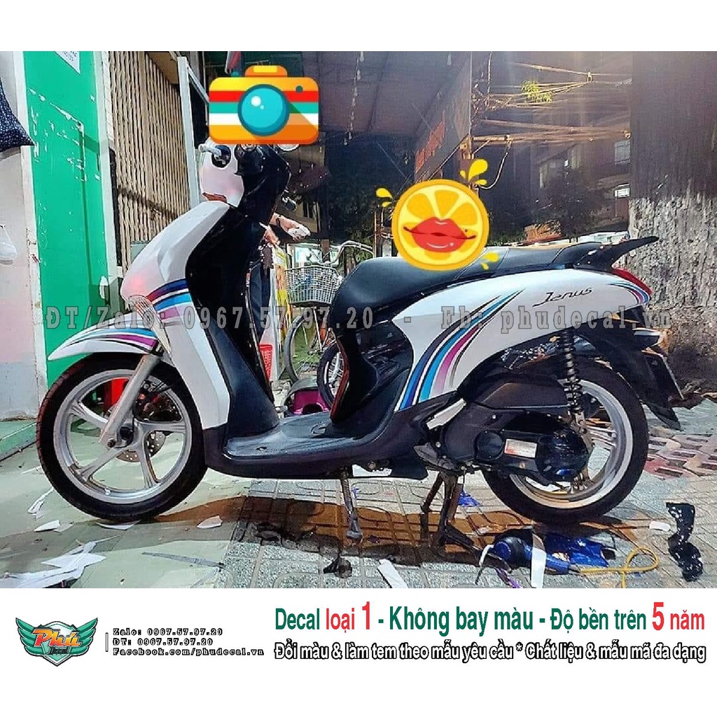 Tem rời Janus trắng chỉ (L)