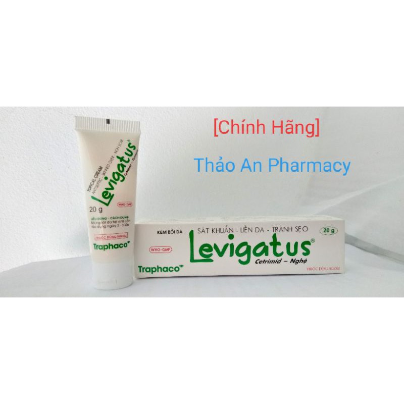 Kem Bôi Da Levigatus 20g(Cetrimid + Nghệ) - Sát Khuẩn, Liền Da, Tránh Sẹo.