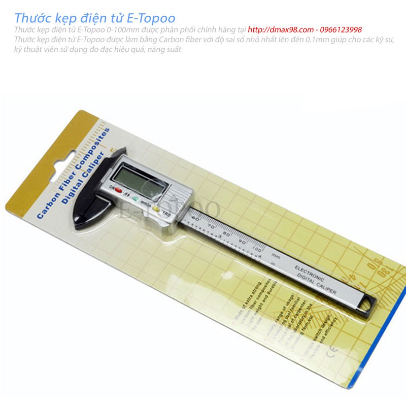 Thước kẹp điện tử fiber Etopoo