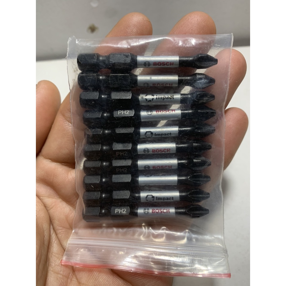 ( Khuyến mãi ) Túi 10 mũi vít Bosch PH2 dài 50mm chính hãng có từ