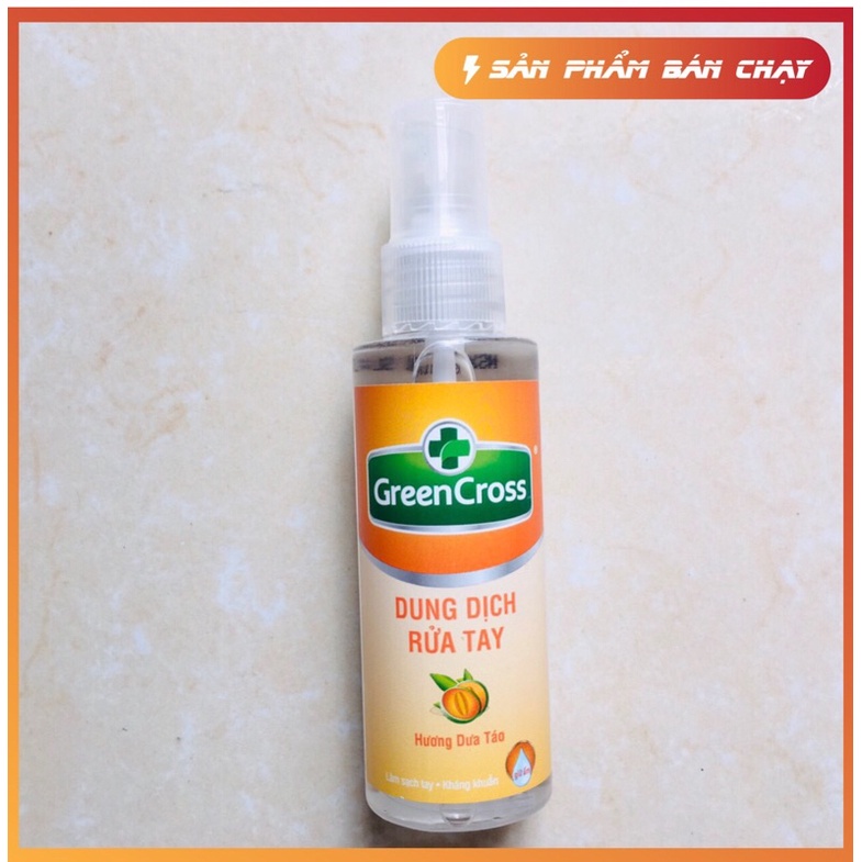 Chính hãng Xịt rửa tay khô greencroos 70ml (có sẵn) có xuât hóa đơn đỏ