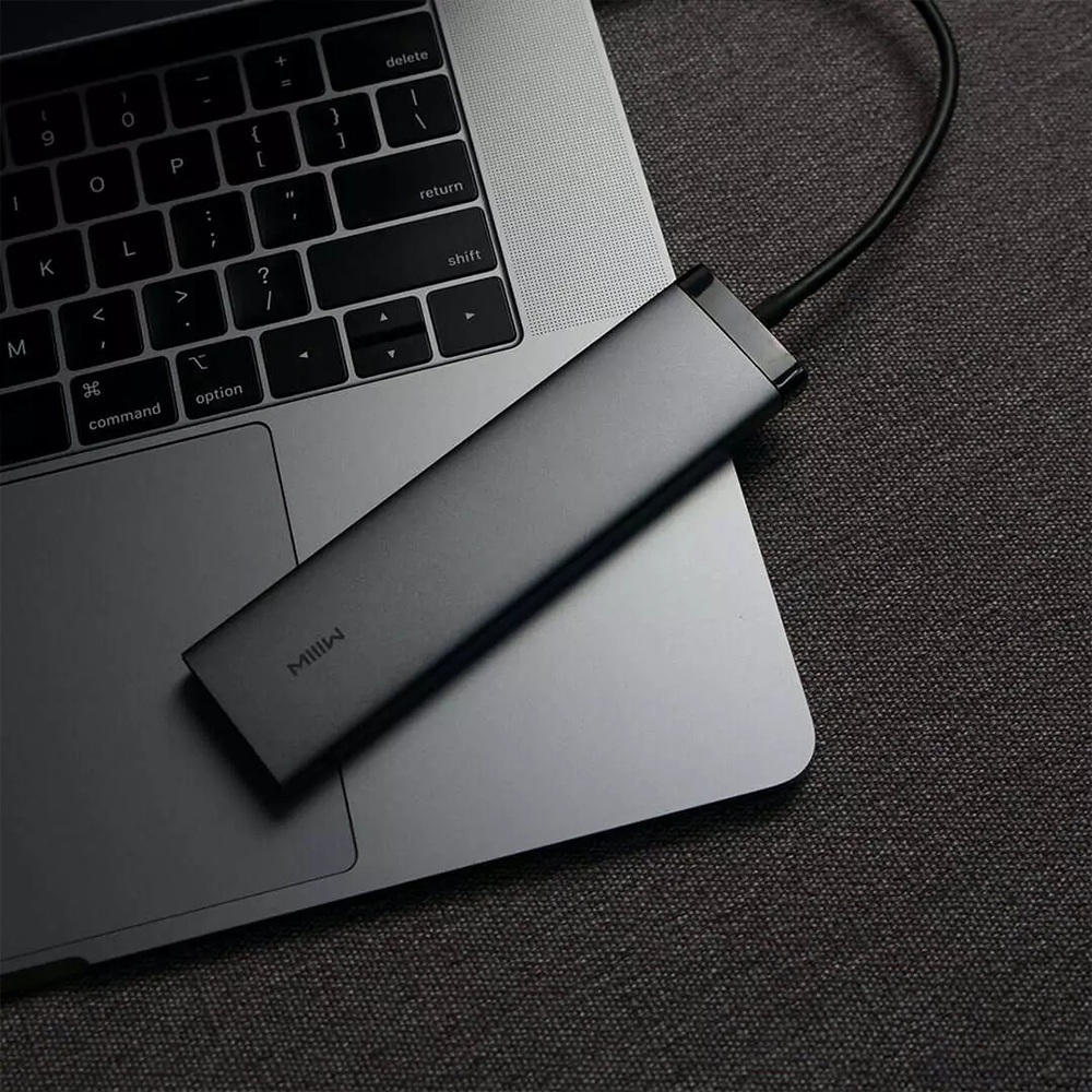 Bộ Chia Cổng Usb-C Hub 7 Trong 1 3 Cổng Usb 3.0 Hỗ Trợ Đọc Thẻ Nhớ Sd 4k | BigBuy360 - bigbuy360.vn