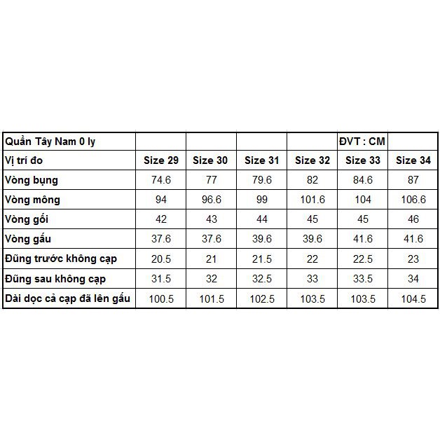 Quần tây âu nam 0 ly Classic Vĩnh Tiến - SE0-C009 | BigBuy360 - bigbuy360.vn