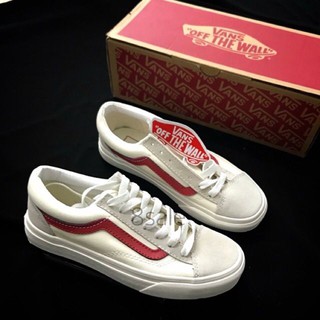 Giày Thể Thao Vans Old School Style Kẻ Đỏ