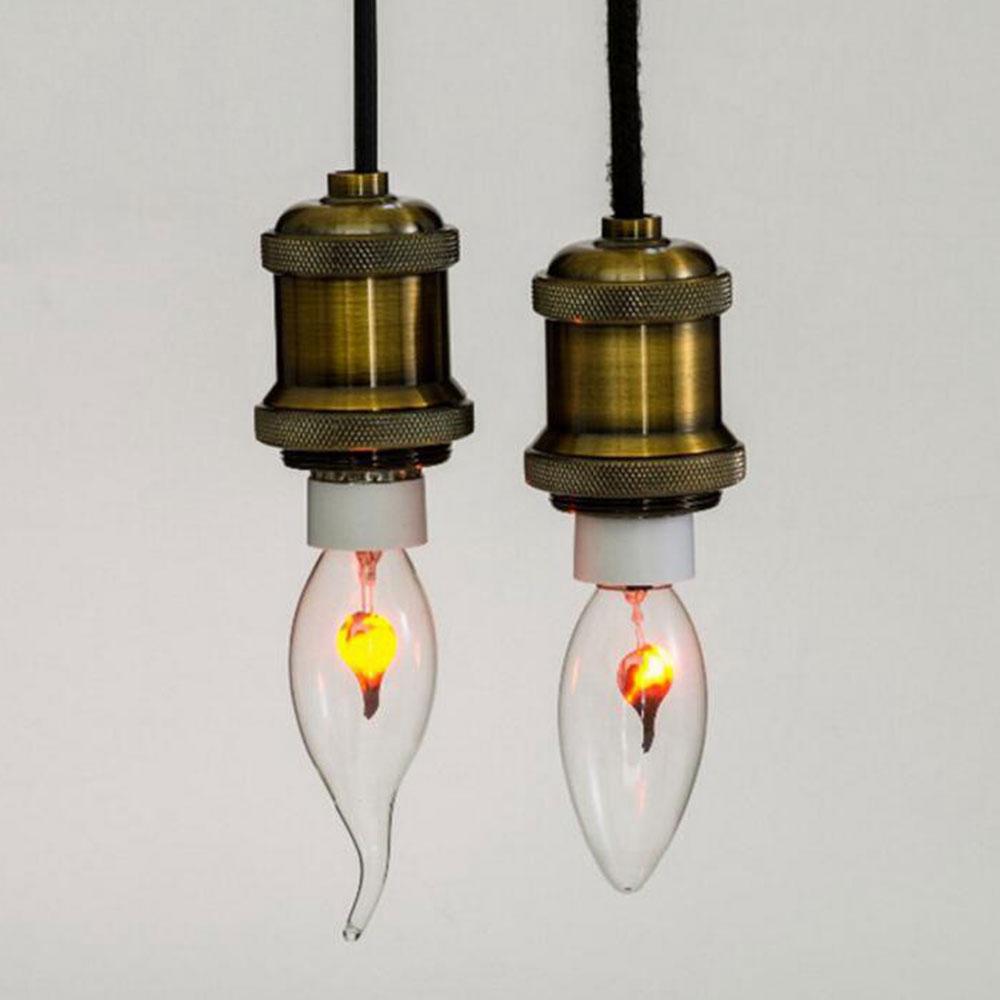 E27 Simulation Flame Fire LED Bulb 220V 3W Retro Pendant Lamp Lighting Bulb