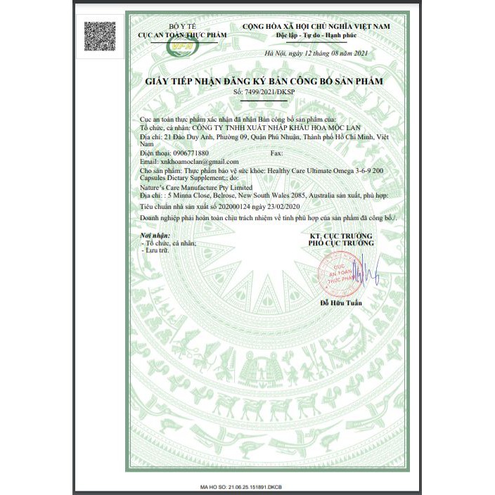 Viên uống Healthy Care Omega 3 6 9 Ultimate 200 viên của Úc