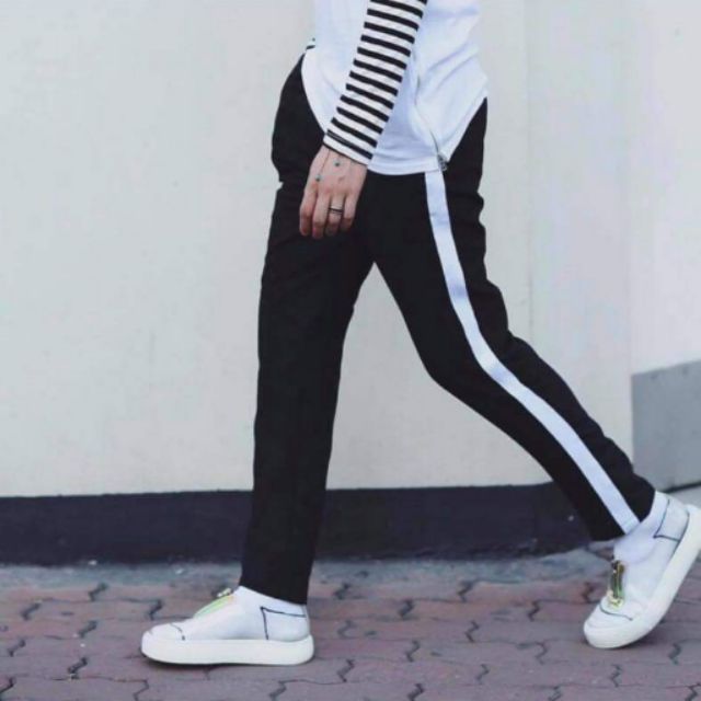 Quần pant 1 line ống suông