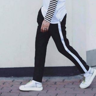 Quần pant 1 line ống suông
