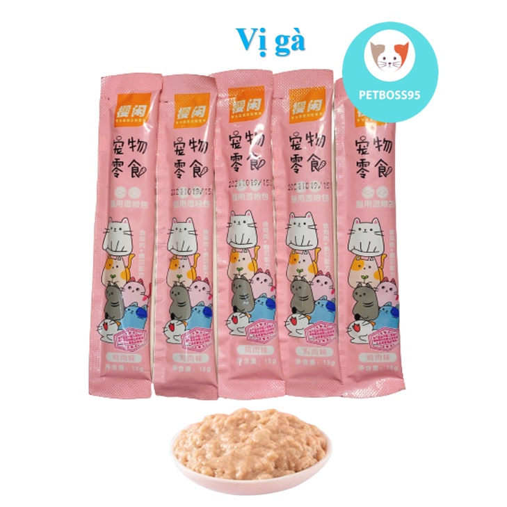 Súp thưởng Shizuka cao cấp cho mèo thanh 15gr