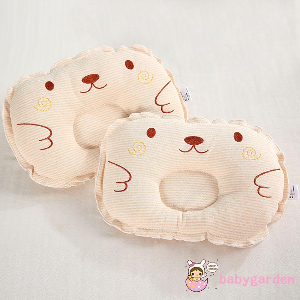 Gối ngủ cotton chống lăn đáng yêu cho bé sơ sinh