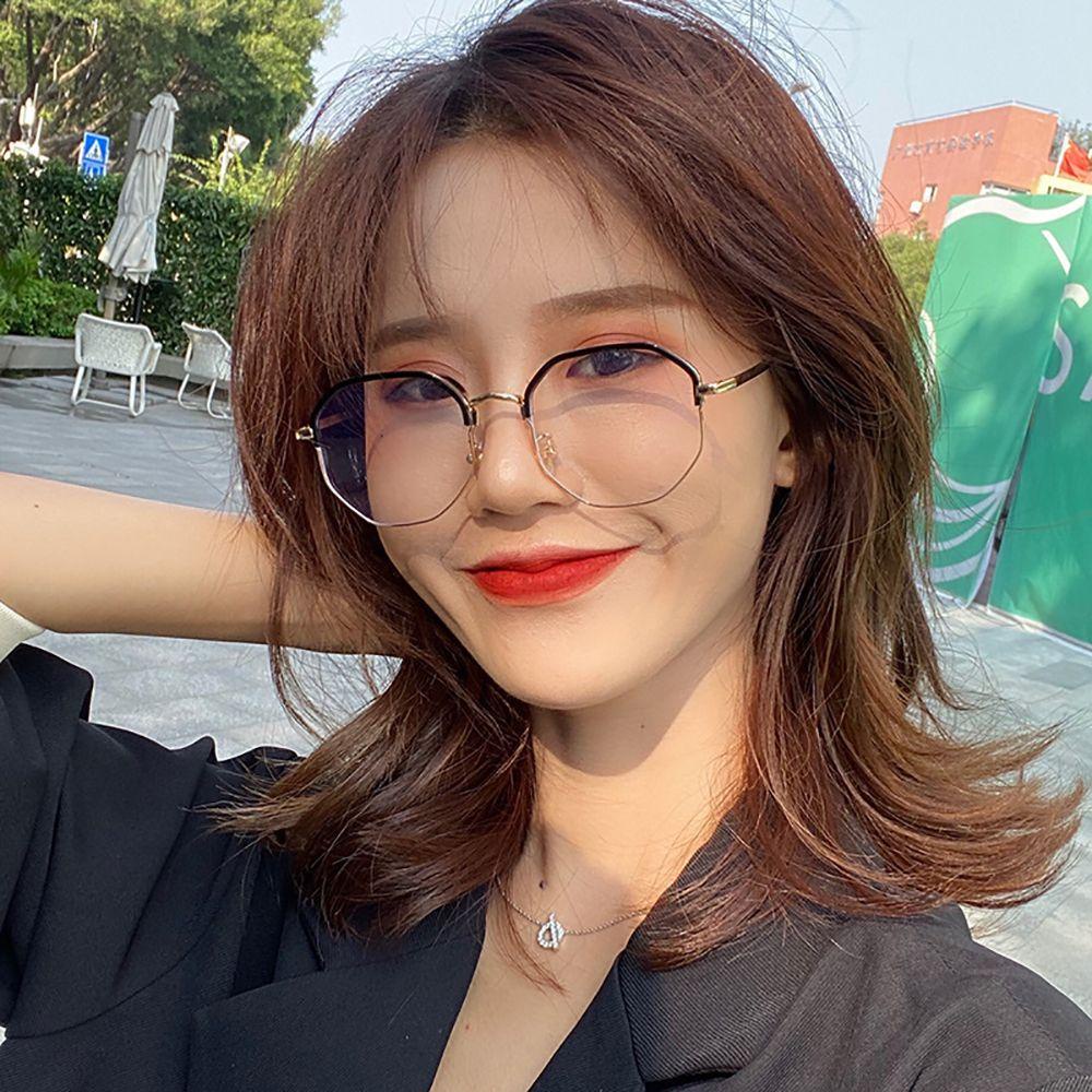 JARRED Mắt Kính Gọng Lớn Trong Suốt Phong Cách Retro Cho Nam Nữ