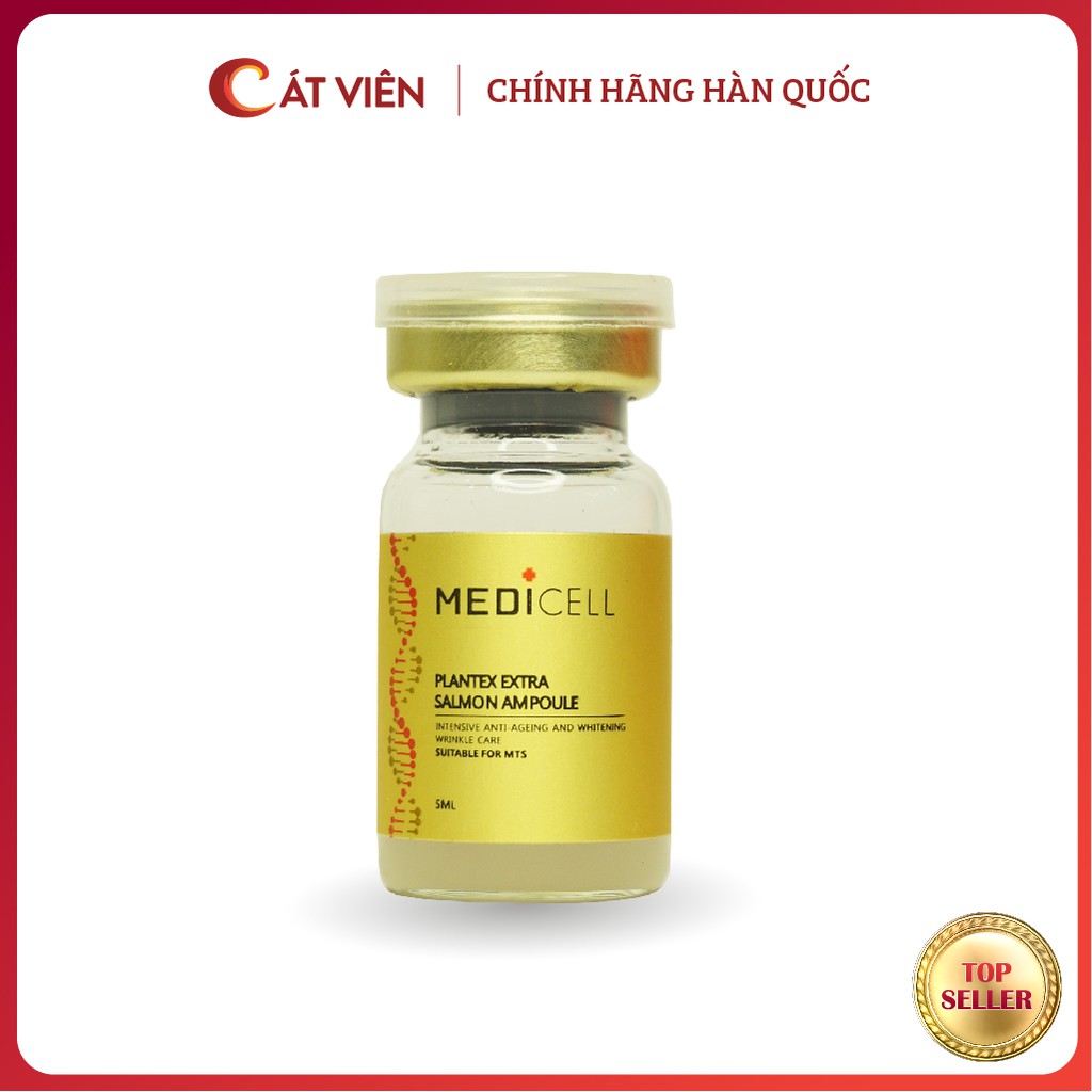 Tế bào gốc serum cá hồi Medicell, dưỡng ẩm làm trắng da mờ thâm sạm, tái tạo sẹo mụn Plantex Extra Salmon - Lọ 6ml | BigBuy360 - bigbuy360.vn