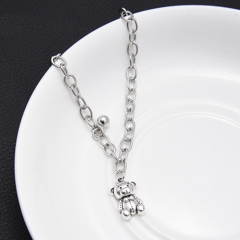 Vòng Tay/Vòng Tay Mặt Gấu Hợp Kim Phong Cách Punk Hip-hop Thời Trang Làm Quà Tặng Cho Bạn Gái