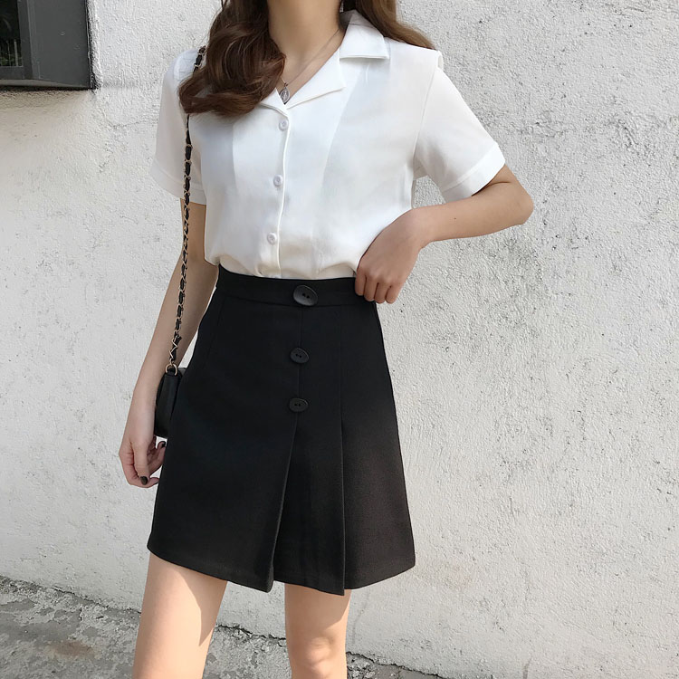 Chân Váy Chữ A Eo Cao Màu Trơn Thời Trang 27470 | BigBuy360 - bigbuy360.vn