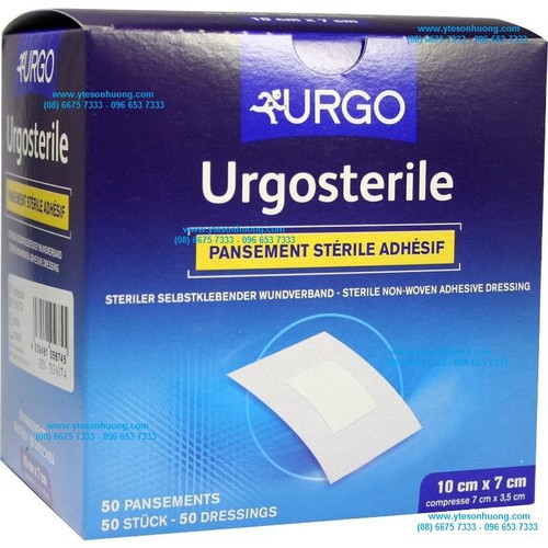 Băng dán có gạc vô trùng Urgosterile 5.3x7;10x7;15x9 ,20x9