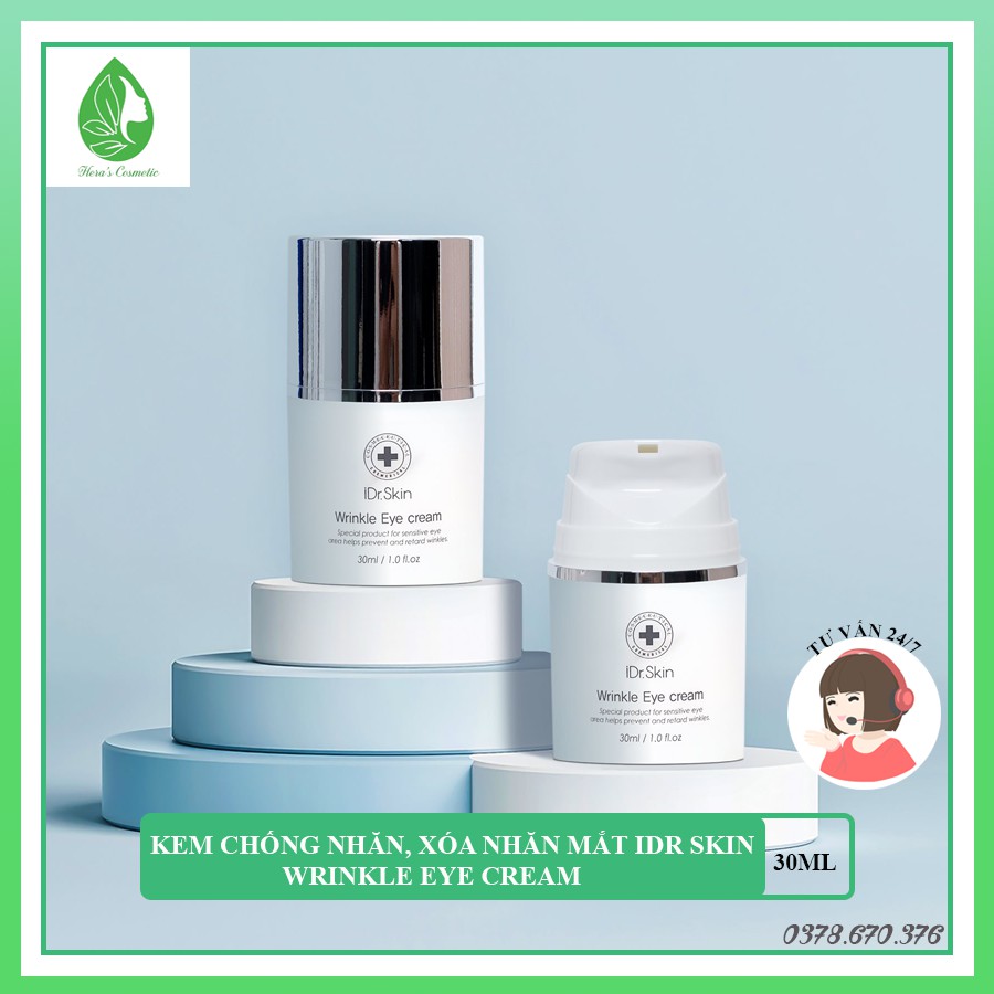 [GIẢM GIÁ] Kem dưỡng mắt IDr Skin_ IDr Skin Wrinkle Eye Cream giúp loại bỏ nếp nhăn mắt, nhăn vùng cổ, nhăn khóe cười…