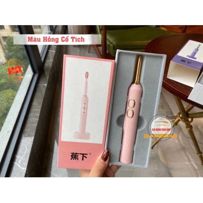 Bàn chải đánh răng điện 15 cấp độ tự động Hãng Sonic Đầu cọ mềm mại - BCDX6