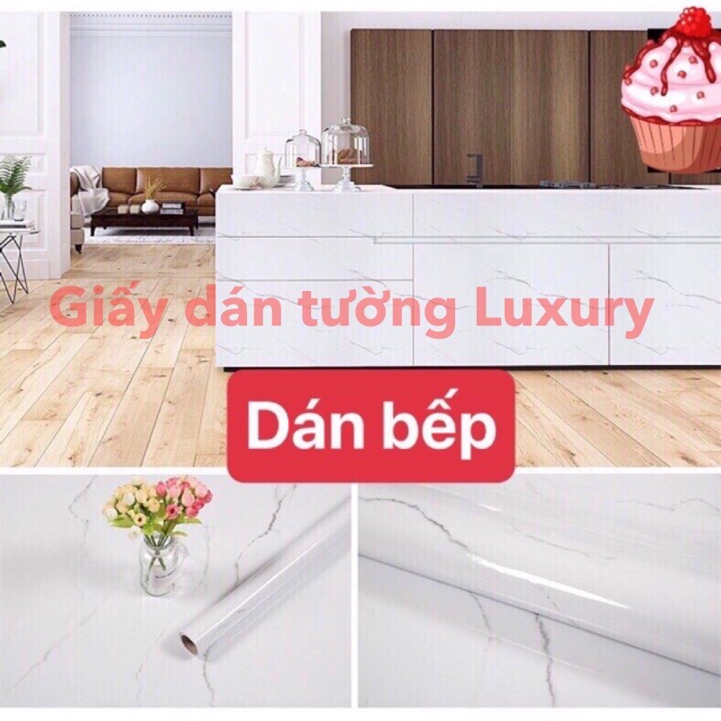 Giấy dán tường  -bếp -decal dán bếp chất liệu -pvc chống cháy chống nước cuộn dài -5m khổ rộng -60cm