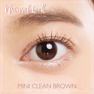 Áp Tròng MINI CLEAN BROWN Ẩm Cao 55% HSD 6 Tháng, Lens Nâu Tự Nhiên Không Giãn Đủ Độ Có Lệch Phù Hợp Cho Mắt Nhạy Cảm