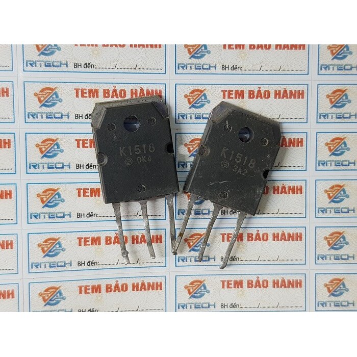[Combo 2 chiếc] K1518, 2SK1518 Mosfet Kênh-N 20A/500V Tháo Máy