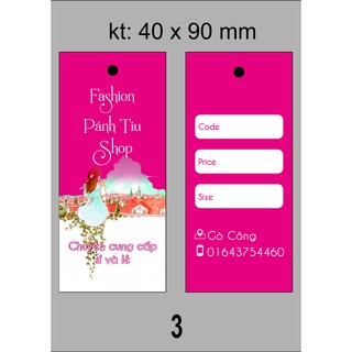 In tag giấy số lượng 2000 chiếc