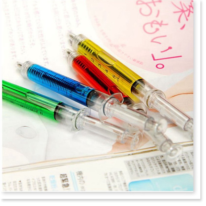 Bút bi kim tiêm, viết mực xanh