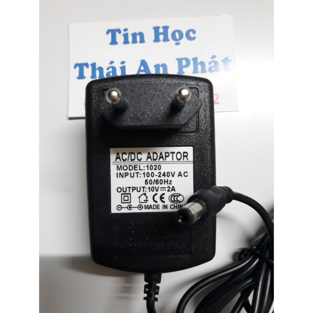 Adapter 10V-2A,đầu lớn (5.5mm*2.1mm~2.5mm),hàng chất lượng.