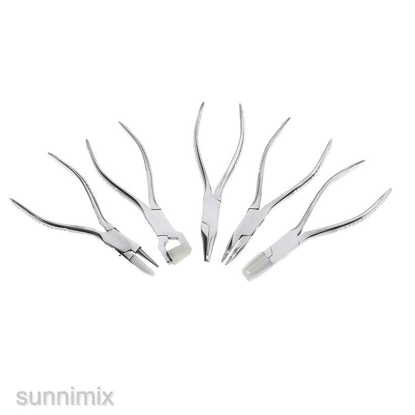 Set 5 Dụng Cụ Sửa Chữa Mắt Kính Bằng Thép Không Gỉ Kèm Túi Đựng