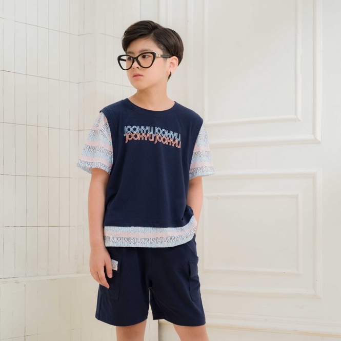 Đồ bộ bé trai thiết kế Jookyli dáng cộc tay quần short Charisma 94B0554