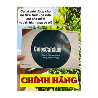❤ [Dạng Viên] Canxi Coloscalcium GROW Cho Bé Lớn Mẹ Bầu Mẹ Sau Sinh