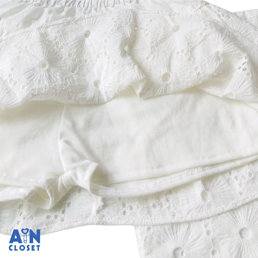 [Mã BMBAU50 giảm 7% đơn 99K] Bộ áo váy bé gái họa tiết Hoa trắng cotton boi thêu - AICDBGBHTOYU - AIN Closet
