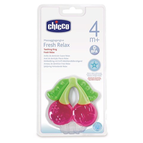 Gặm nướu/ Cắn răng Chicco chính hãng, không chứa BPA an toàn cho bé 4M+