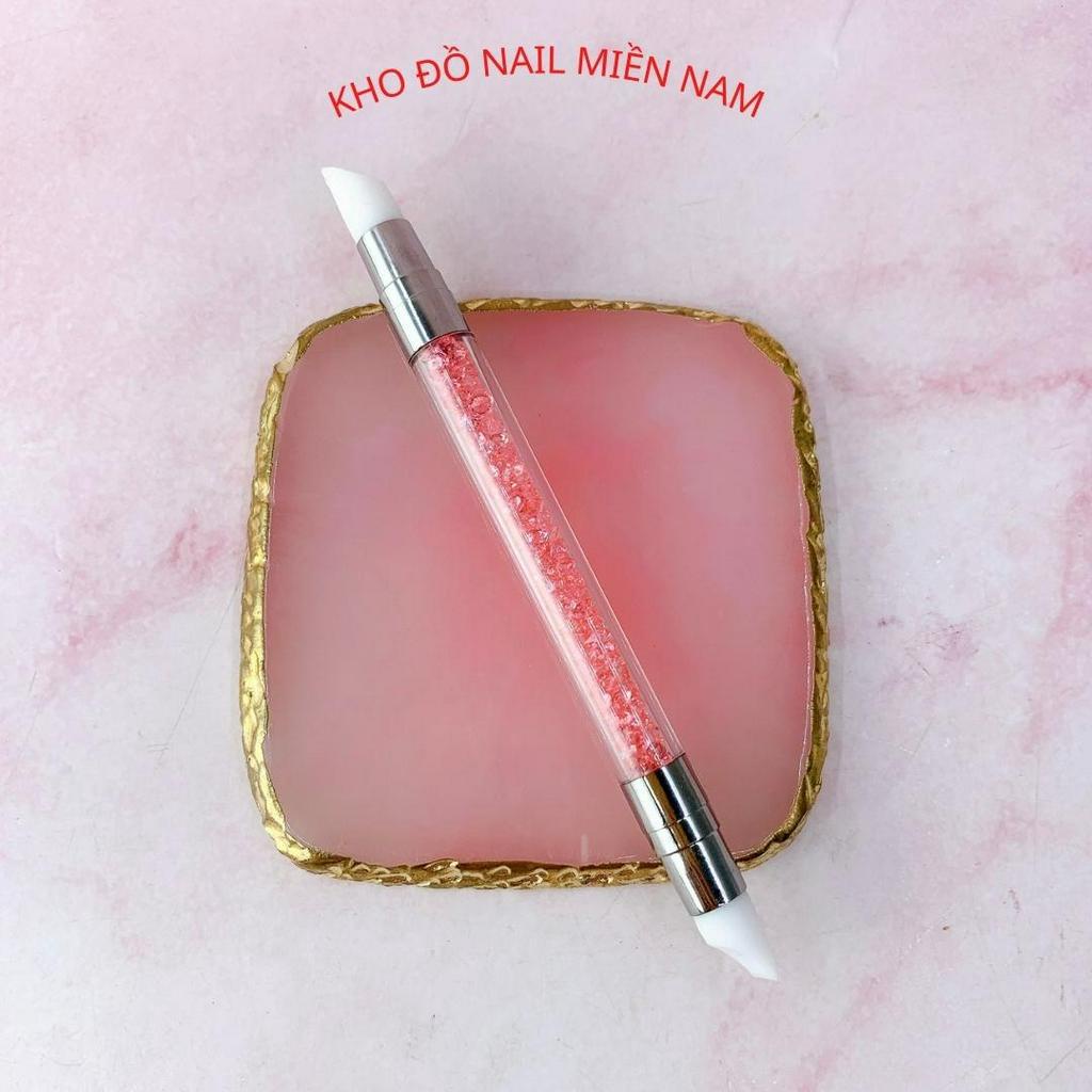 Bút Silicon Hai Đầu Miết Sticker Làm Hoa Nặn Gel Nail Đa Năng