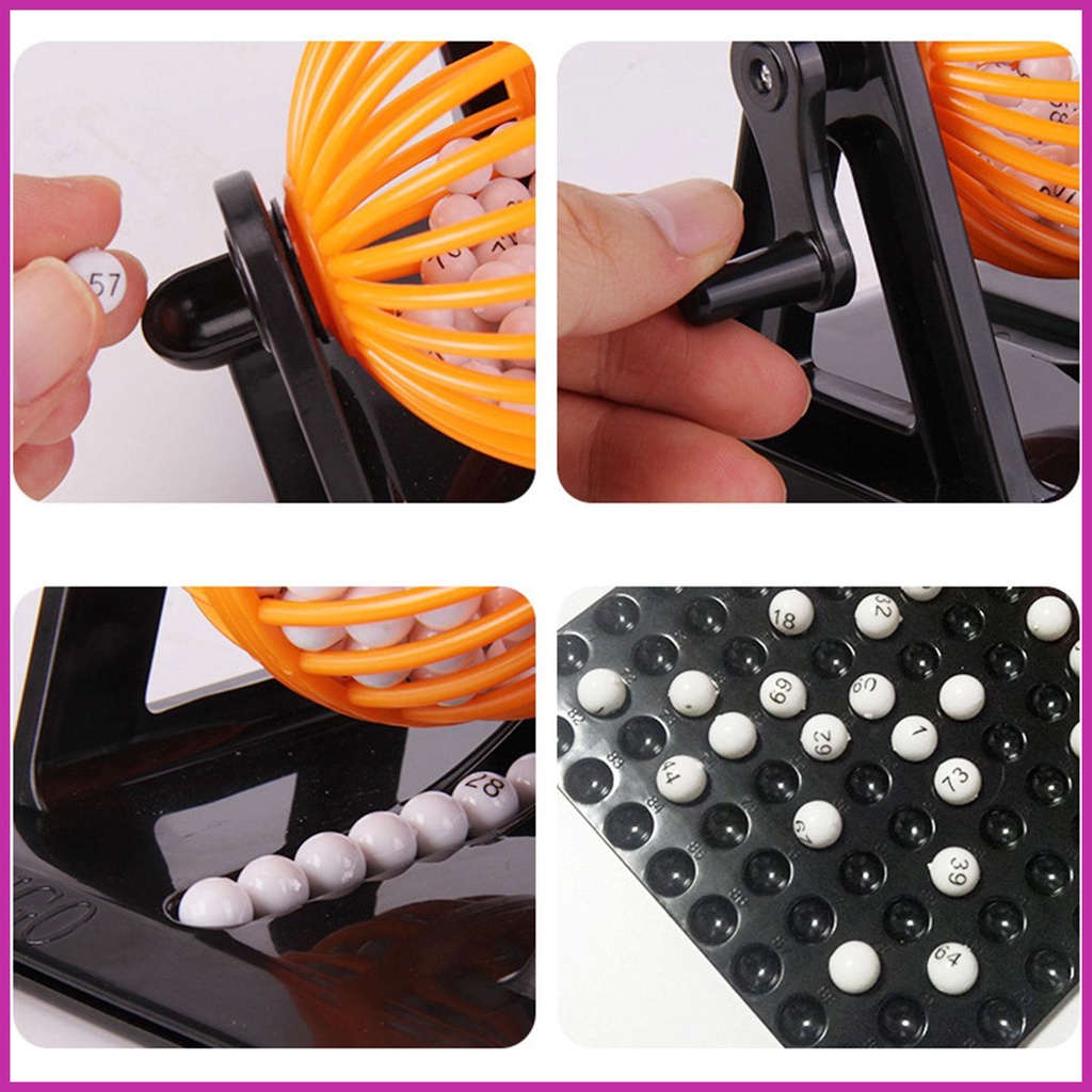 Bộ Trò Chơi Bingo Mini Có Lồng Nuôi Bingo Vui Nhộn Cho Bé