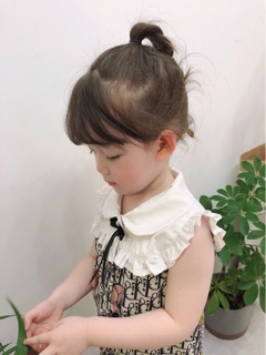 Váy DIOR cổ bèo trắng