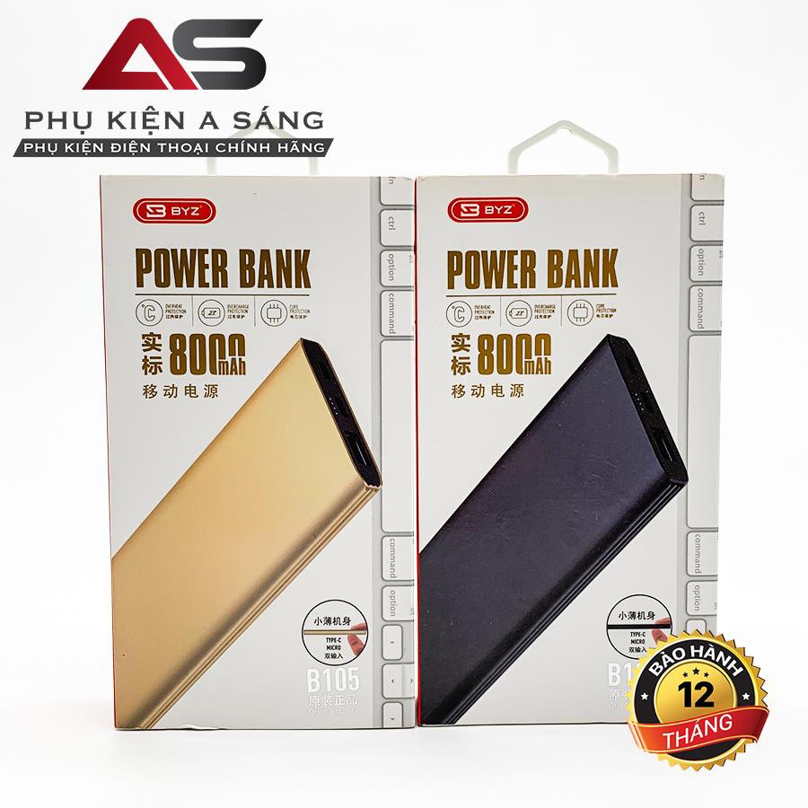 Sạc Dự Phòng BYZ B105 8000mah