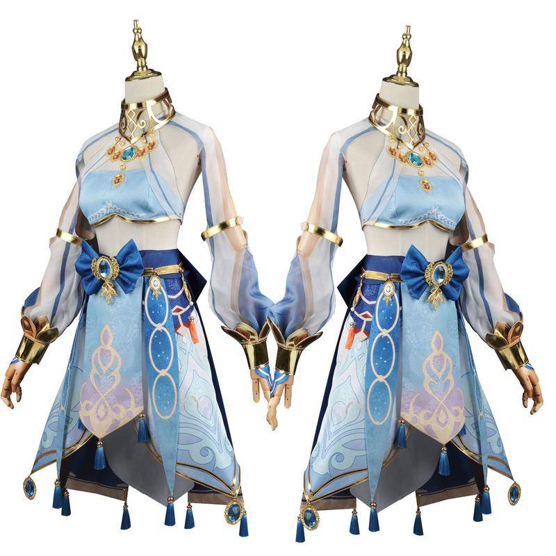 [Wetrose] Bộ Trang Phục Cosplay Genshin Va Chạm Game SUMERU Nilou Màu Xanh Dương Phong Cách Phương Tây Cho Nữ