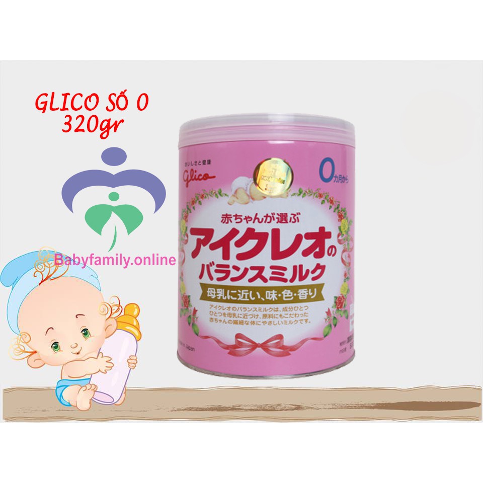 Glico 0 - 800gr Mẫu Mới