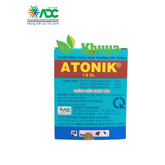 HỘP Kích thích sinh trưởng ATONIK 10ml và 15ml