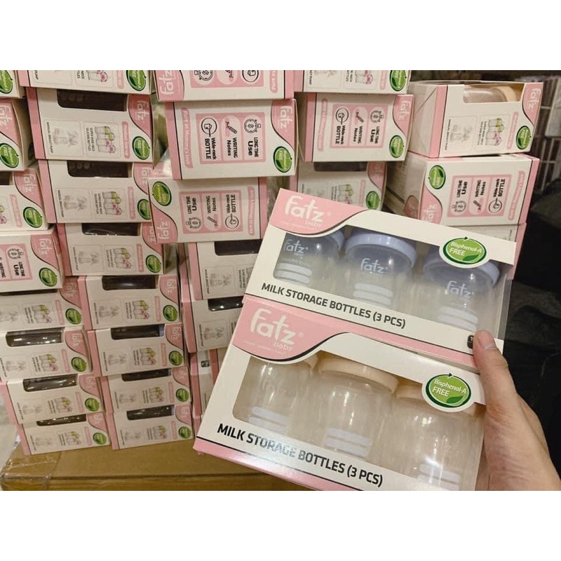 Bộ 3 Bình Trữ Sữa Fatz 150ml