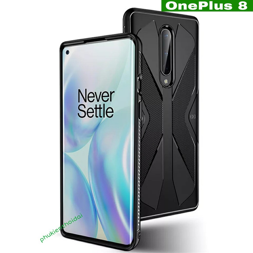 Ốp lưng OnePlus 8 chống sốc vân Carbon Gaming thoát khí tản nhiệt cao cấp