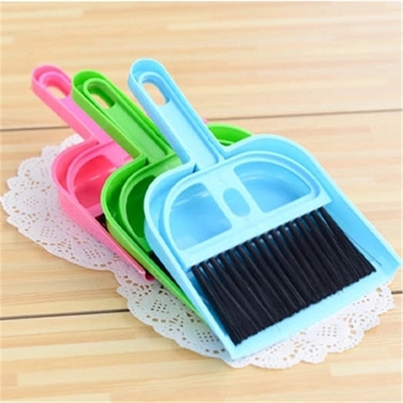 Bộ Chổi Và Đồ Hốt Rác Mini Bằng Nhựa Tiện Dụng Cho Nhà Bếp