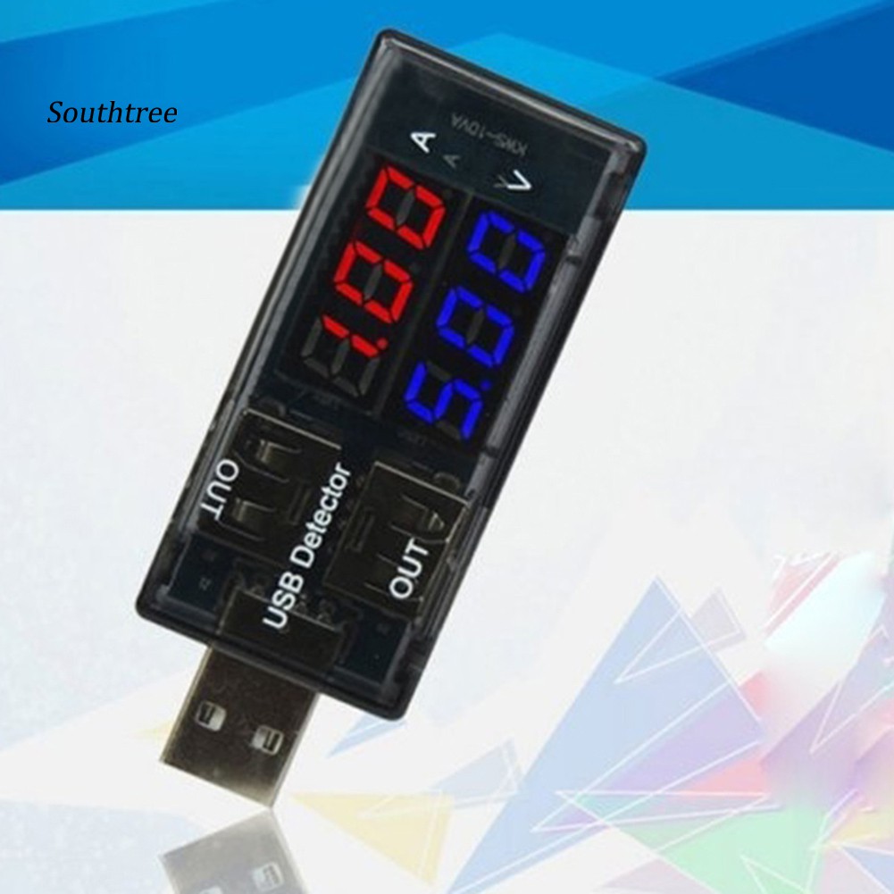 Thiết Bị Đo Dòng Điện Sạc Usb Có Đèn Led Tiện Dụng